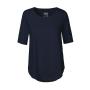 LADIES HALF SLEEVE T-SHIRT, NAVY, XXL, NEUTRAL