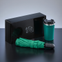 Traveller Set: Nordic thermomok 350 ml & volledig automatische paraplu