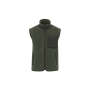 Ecologische uniseks bodywarmer van sherpa Forest Khaki / Dark Forest Khaki XXS