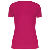 Dames sport-T-shirt V-hals Fuchsia XXL