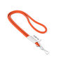 Polyester 2-kleurige koord-lanyard met full color label