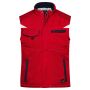 Workwear Softshell Padded Vest - COLOR - red/navy S