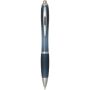 Nash RCS balpen van gerecycled plastic met gekleurde behuizing en grip (zwarte inkt) - Hale blauw
