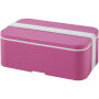 MIYO enkellaagse lunchtrommel - Magenta/Wit MIYO enkellaagse lunchtrommel - Magenta/Wit