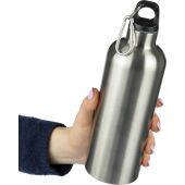Gerecyclede roestvrijstalen enkelwandige fles (750 ml) Emeric zwart
