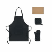 GALA SET - Gerecycled katoenen keukenset - Zwart