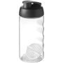 H2O Active® Bop 500 ml sportfles met shaker bal - Zwart/Transparant