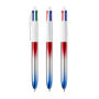BIC® 4 Colours® Flags Collection + lanyard 4 C. Flags Collection BP LP Red/Silver/Blue_UP & RI white