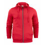 Printer Overhead full zip hoody Red S