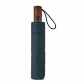 RAYNA FOLD - 21" auto paraplu houten greep - Blauw