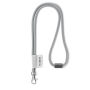 Polyester 2-kleurige koord-lanyard met full color label