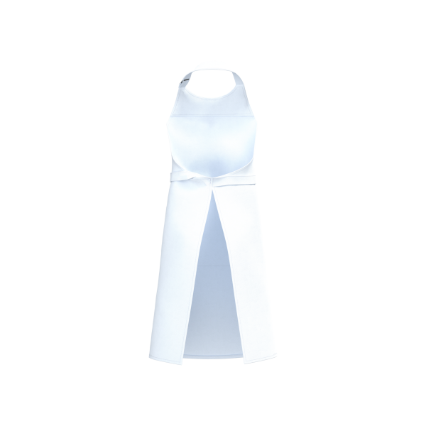 Schort met zak van biologisch katoen White One Size Schort met zak van biologisch katoen White One Size