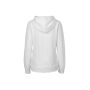 LADIES HOODIE WITH ZIP, WHITE, XXL, NEUTRAL LADIES HOODIE WITH ZIP, WHITE, XXL, NEUTRAL
