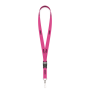 Afneembare polyester lanyard in Pantone-kleur met zeefdruk en J-haak Afneembare polyester lanyard in Pantone-kleur met zeefdruk en J-haak