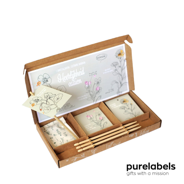 Cadeaupakket | Zadenpakket heerlijkheid zaaien | Brievenbus cadeau 