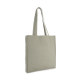 Totebag met bodem en ruimteplooi Washed Green Clay One Size