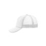 5 Panel Polyester Mesh Cap white