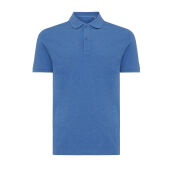 Iqoniq Yosemite gerecycled katoen pique polo, heather blue (XXS)