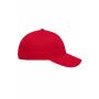 6 Panel Brushed Sandwich Cap red/white one size