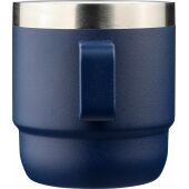 Gerecycled roestvrijstalen dubbelwandige drinkbeker (180 ml) Lilia zwart Gerecycled roestvrijstalen dubbelwandige drinkbeker (180 ml) Lilia zwart