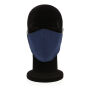 Herbruikbaar 2 laags katoenen gezichtsmasker, donkerblauw