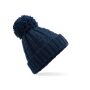 CABLE KNIT MELANGE BEANIE, NAVY, One size, BEECHFIELD