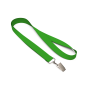 Gerecycled polyester (rPET) zeefdruk-keycord met bulldogclip