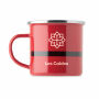 SANTAMEL - Kerstman emaille mok 300ml - Rood