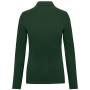 Damespolo lange mouwen Forest Green 3XL