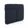 Laluka AWARE™ gerecycled katoenen 15,6 inch laptophoes, donkerblauw