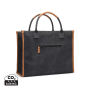 VINGA Bosler RCS recycled canvas office draagtas, zwart