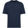 Ecologisch oversized uniseks T-shirt French Terry Navy Blue XL