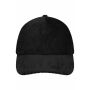 6 Panel Corduroy-Mesh Cap Organic Cotton black/black one size