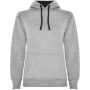 Urban women's hoodie - Marl Grey/Solid black - 2XL