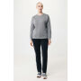 IQONIQ Etosha lichtgewicht gerecycled katoen sweater, light heather anthracite (XXXL)
