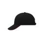 6 Panel Sandwich Cap black/red