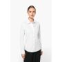 Damesblouse in popeline met lange mouwen White M