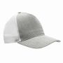 5-Panel-Cap CASUAL FIT grijs, wit