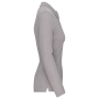 Damespolo lange mouwen Oxford Grey 3XL