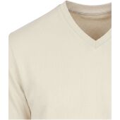 Balfour 200 g/m² unisex OCS organisch T-shirt met korte mouwen en V-hals - Zandsteen - 3XS