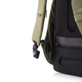 Bobby Hero Regular, anti-diefstal rugzak, groen, zwart