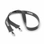 Polyester Pantone-gematchte zeefdruk keycord met 2 clips