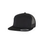 7 Panel Classic Trucker Cap - Black/Black - One Size
