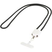 Ion 65 W 5-in-1 oplaadkabel met lanyard van gerecycled plastic - Wit