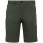 Ecologische chinobermuda heren Organic Khaki 48 FR