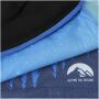 Lara sublimatie multi-scarf met fleecelaag en zomen - Zwart