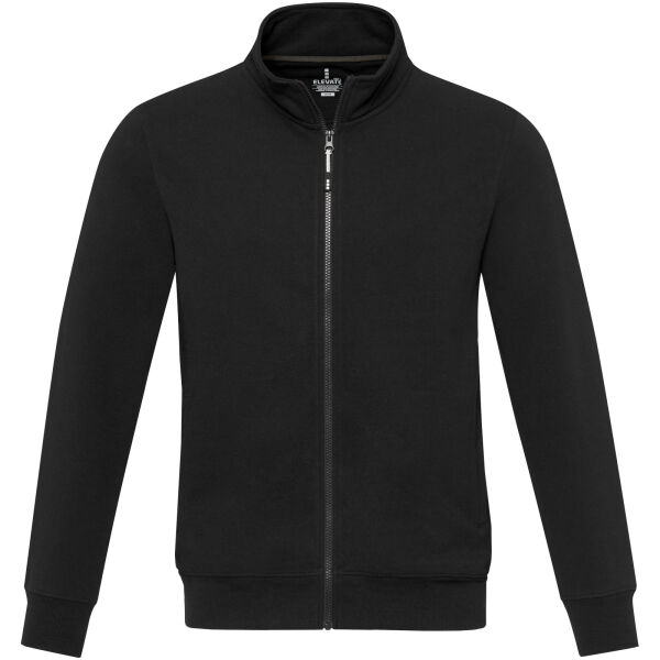 Galena unisex Aware™ recycled full zip sweater - Solid black - XS