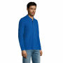 PERFECT LSL MEN - PERFECT MEN LSL POLO 180g - XL - Koningsblauw