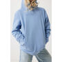 IQONIQ Yengo kids recycled katoen hoodie met steekzakken, sky blue (1112)
