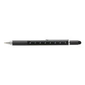 5-in-1 aluminium toolpen, zwart